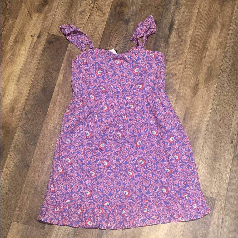 NWT Vineyard vines Floral Purple Kids Dress